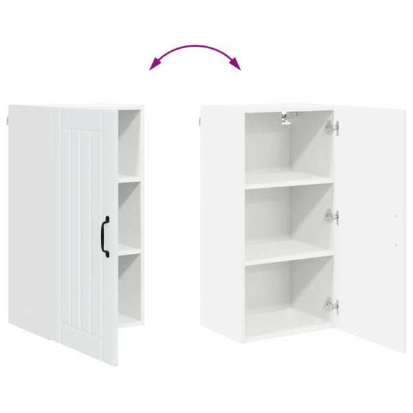 Кухненски шкаф Бяло 40 x 31 x 80 см Инженерно дърво