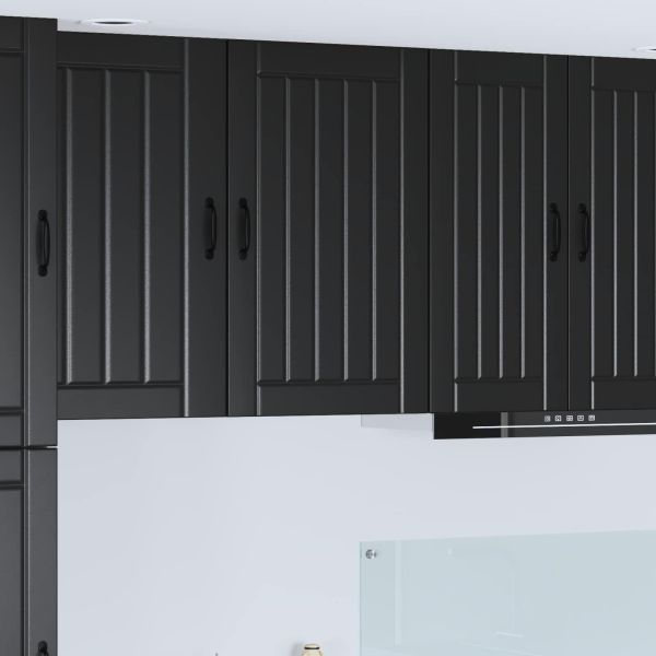 Кухненски шкаф Черно 50 x 31 x 80 см Инженерно дърво