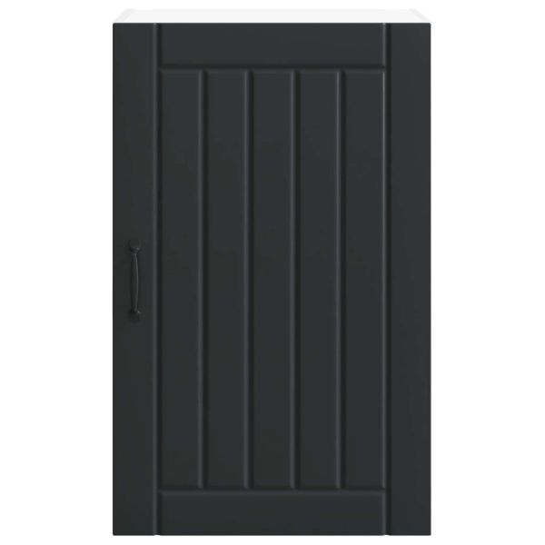 Кухненски шкаф Черно 50 x 31 x 80 см Инженерно дърво