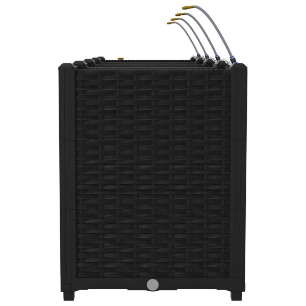 Градински саксии Черно 160 x 40 x 52 см Стомана