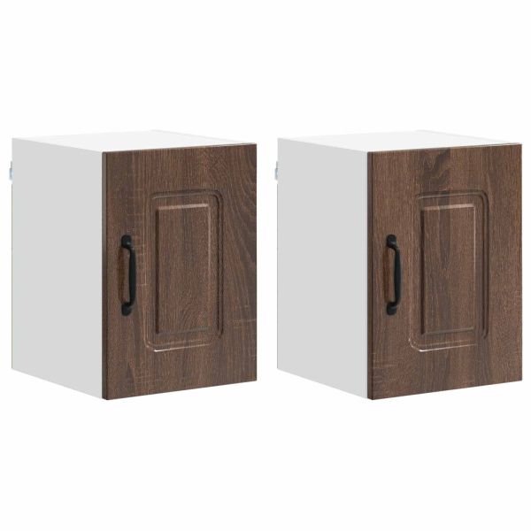 Кухненски шкаф Kalmar 2 pcs Кафяв дъб 30 x 31 x 40 см