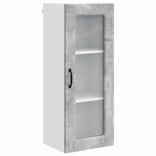 Кухненски шкаф Циментено сиво 40 x 31 x 100 см Инженерно дърво