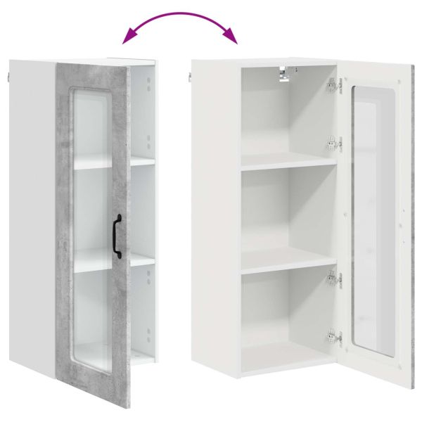 Кухненски шкаф Циментено сиво 40 x 31 x 100 см Инженерно дърво