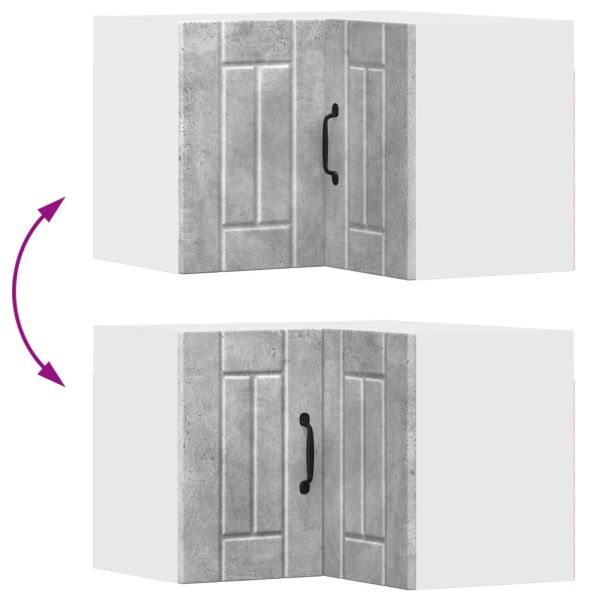 Кухненски шкаф Циментено сиво 57 x 57 x 40 см Инженерно дърво