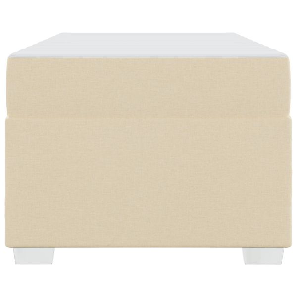 Рамка за легло с матрак Крем 90 x 190 cm текстил