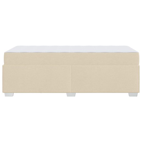 Рамка за легло с матрак Крем 90 x 190 cm текстил