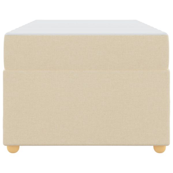 Рамка за легло с матрак Крем 80 x 200 cm текстил