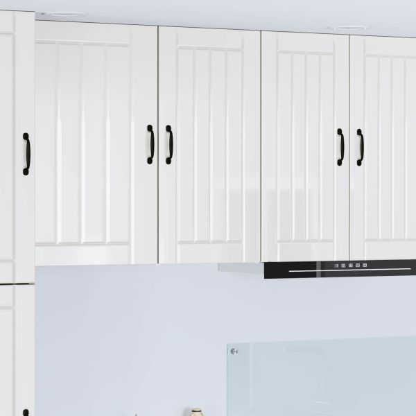 Кухненски шкаф Лъскаво бяло 40 x 31 x 80 см Инженерно дърво