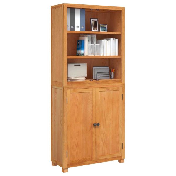 Комплект за съхранение на мебели с врата Кафяво Инженерно дърво