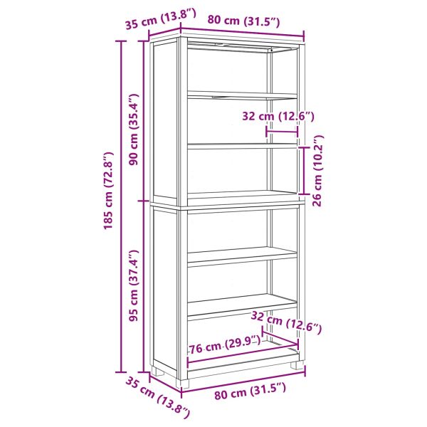 Комплект за съхранение на мебели Кафяво Инженерно дърво