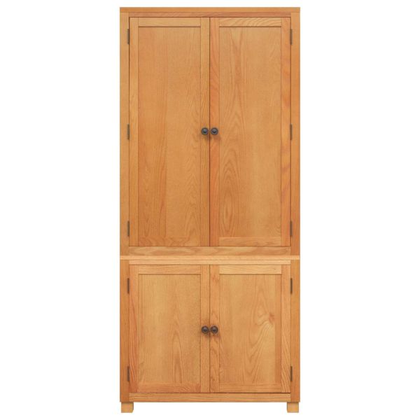 Комплект за съхранение на мебели с врата Кафяво Инженерно дърво