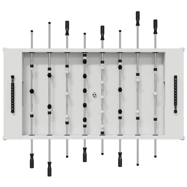 Футболна маса 2 pcs Бяло 146,5 x 74 x 85 см Инженерно дърво