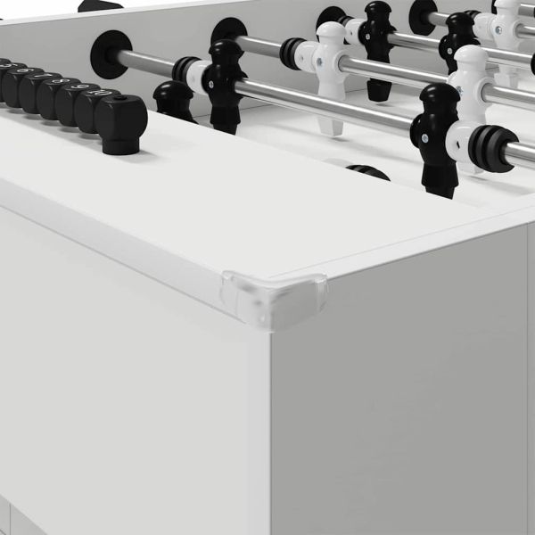 Футболна маса 2 pcs Бяло 146,5 x 74 x 85 см Инженерно дърво