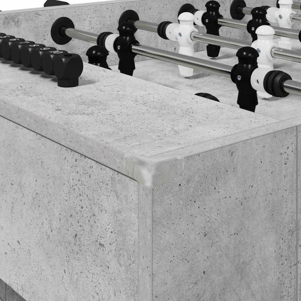 Футболна маса 2 pcs Циментено сиво 146,5 x 74 x 85 см