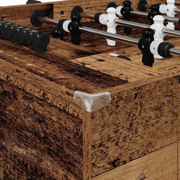 Футболна маса 2 pcs Старо дърво 146,5 x 74 x 85 см