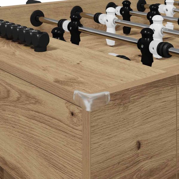 Футболна маса 2 pcs Дъб 146,5 x 74 x 85 см Инженерно дърво