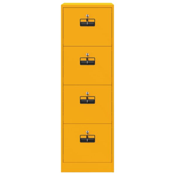 Кабинет за файлове 2 pcs Горчично жълто 44 x 50 x 106.5 см