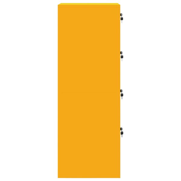 Кабинет за файлове 2 pcs Горчично жълто 44 x 50 x 106.5 см