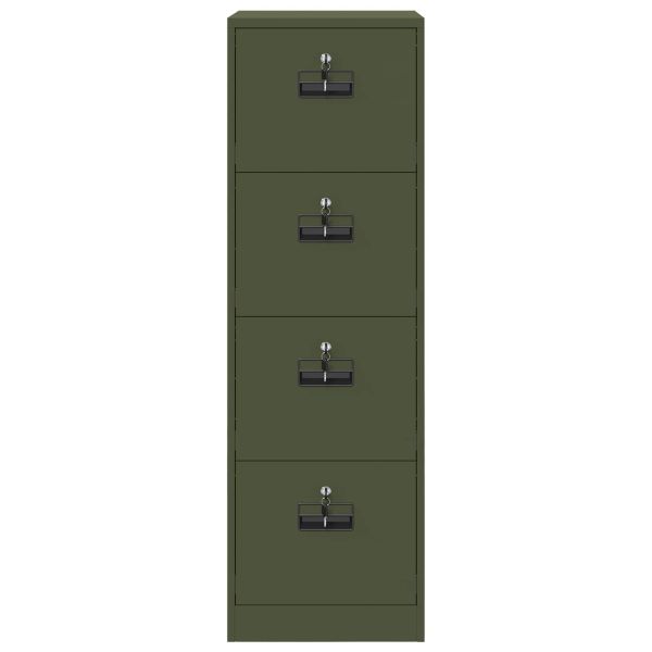 Кабинет за файлове 2 pcs Маслинено зелено 44 x 50 x 106.5 см