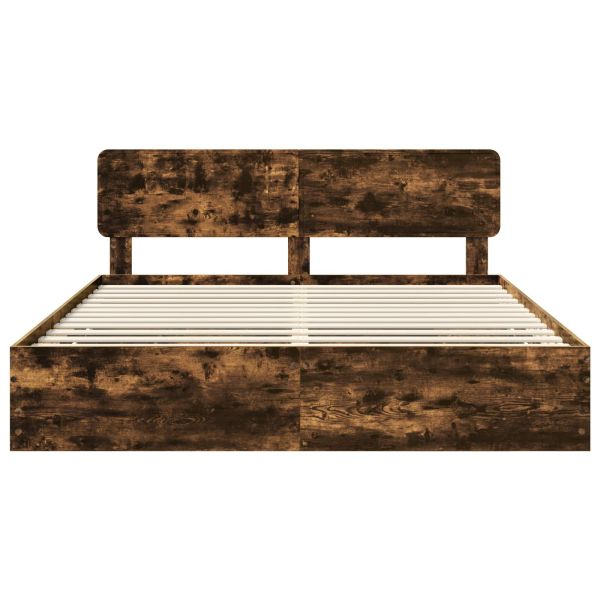 Рамка за легло Димян дъб 180 x 200 cm Инженерна дървесина