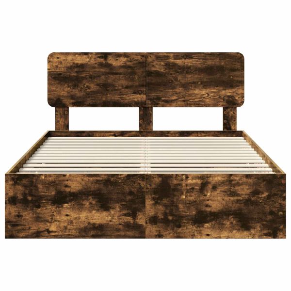 Рамка за легло Димян дъб 160 x 200 cm Инженерна дървесина