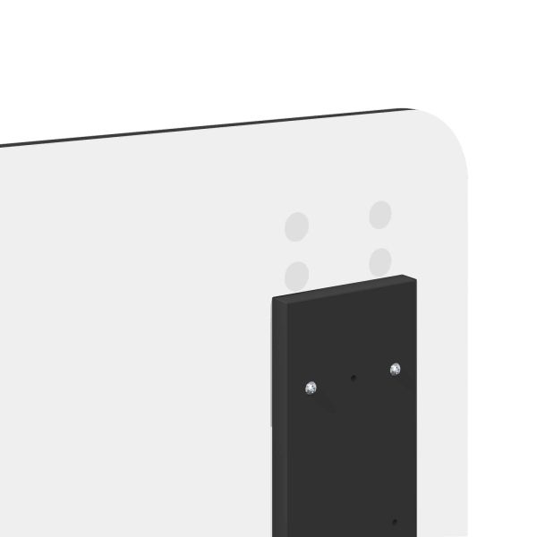 Рамка за легло с таблото Черно 135 x 190 cm Инженерна дървесина