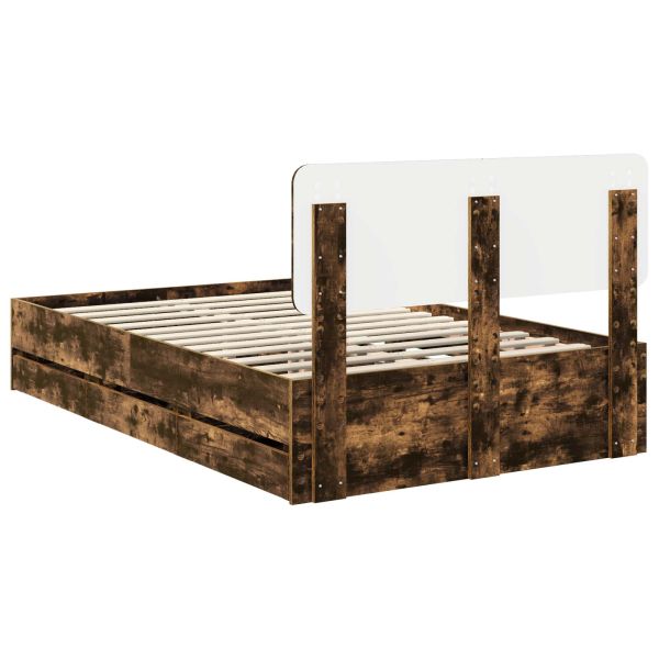 Рамка за легло Димян дъб 120 x 190 cm Инженерна дървесина