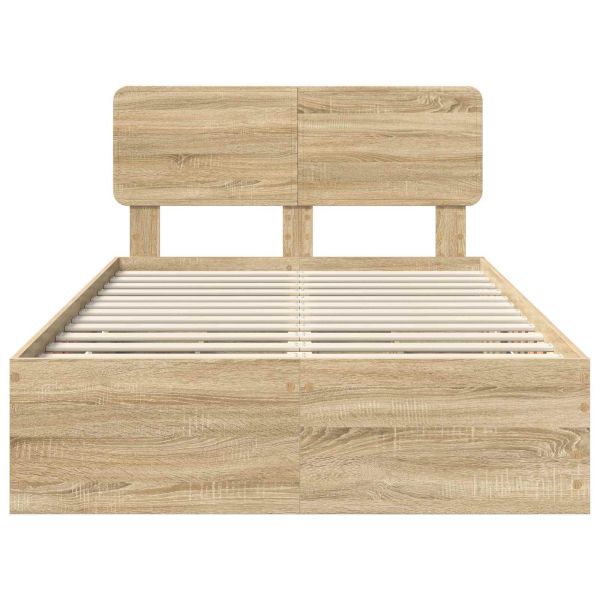 Рамка за легло Сонома дъб 120 x 200 cm Инженерна дървесина