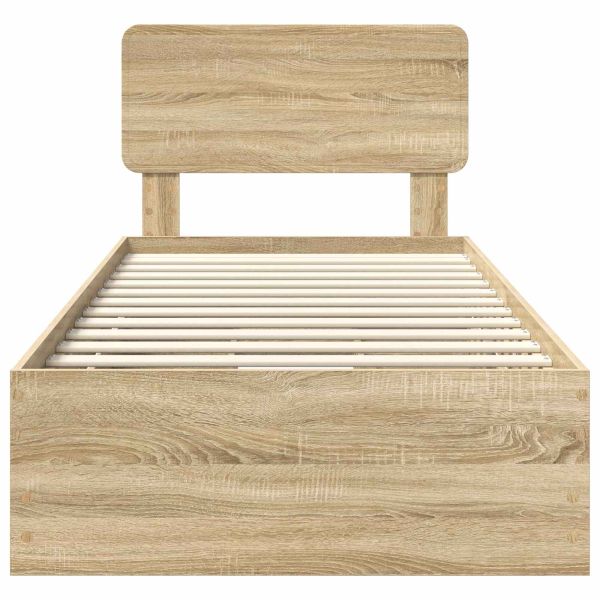 Рамка за легло Сонома дъб 90 x 200 cm Инженерна дървесина