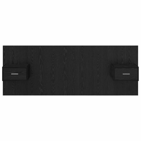 Табла с шкаф с чекмедже 3 pcs Черния дъб Инженерно дърво