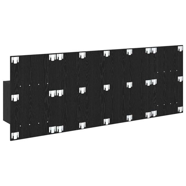 Табла с шкаф с чекмедже с рафт 3 pcs Черния дъб Инженерно дърво