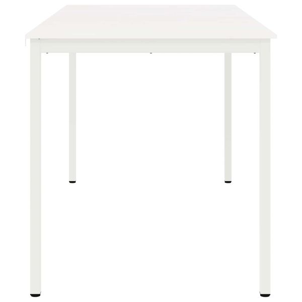 Бар маса Бяло 110 x 55 x 105 см Солидно борово дърво