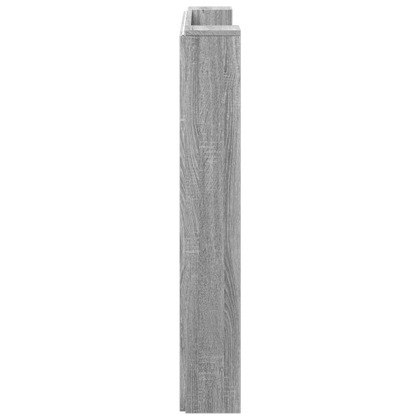 Облегалка за глава с рафт Сив Сонома 120 x 16,5 x 103,5 cm