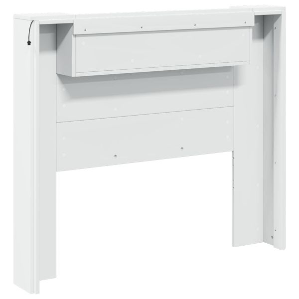 Облегалка за глава Бяло 120 x 16,5 x 103,5 cm Инженерно дърво