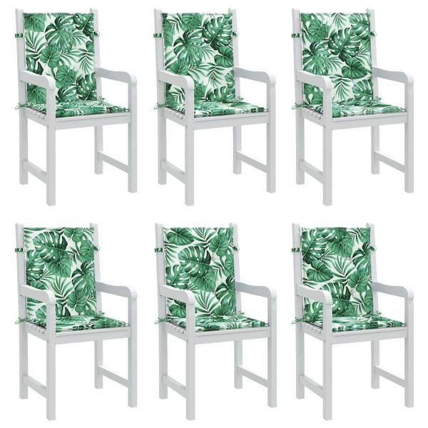 Възглавници за гръб Листо 6 pcs Мотив с листа 100 x 50 x 3 cm