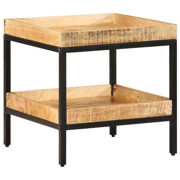 Странична маса Кафяво 45 x 45 x 45 cm Солидно мангово дърво