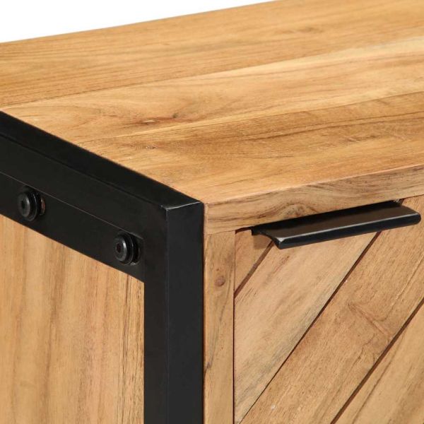 Нощен шкаф Кафяво 40 x 30 x 50 cm Масивна акациева дървесина