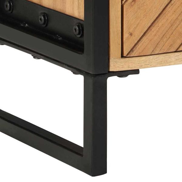 Нощен шкаф Кафяво 40 x 30 x 50 cm Масивна акациева дървесина