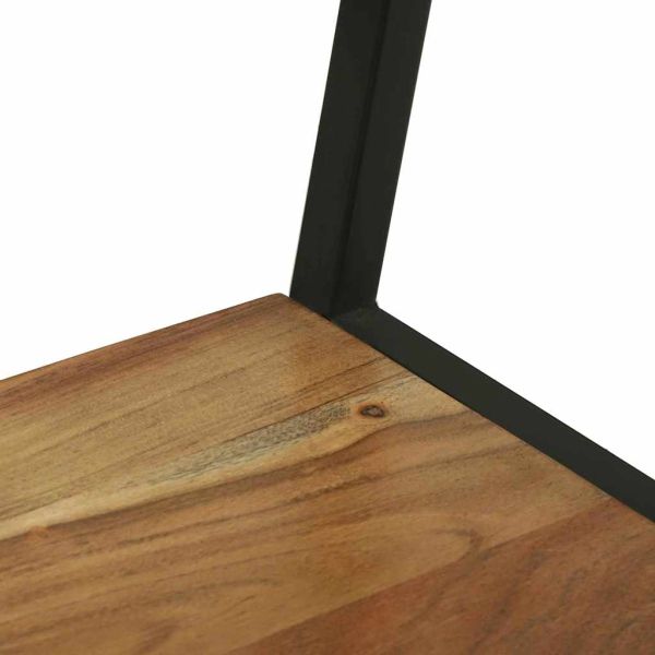 Държач за дрехи с рафт със съхранение Черно 60 х 45 х 180 см