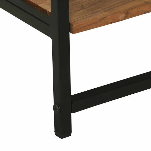 Държач за дрехи с рафт със съхранение Черно 60 х 45 х 180 см