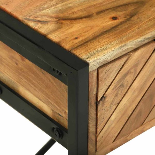 Тоалетка Кафяво 100 x 40 x 120 см Масивна акациева дървесина