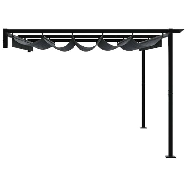 Сенник, монтиран на стена Антрацит Стомана