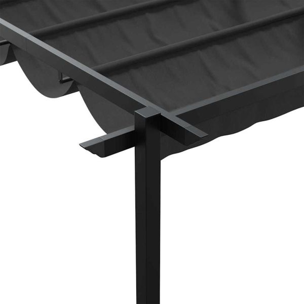 Сенник, монтиран на стена Антрацит Стомана