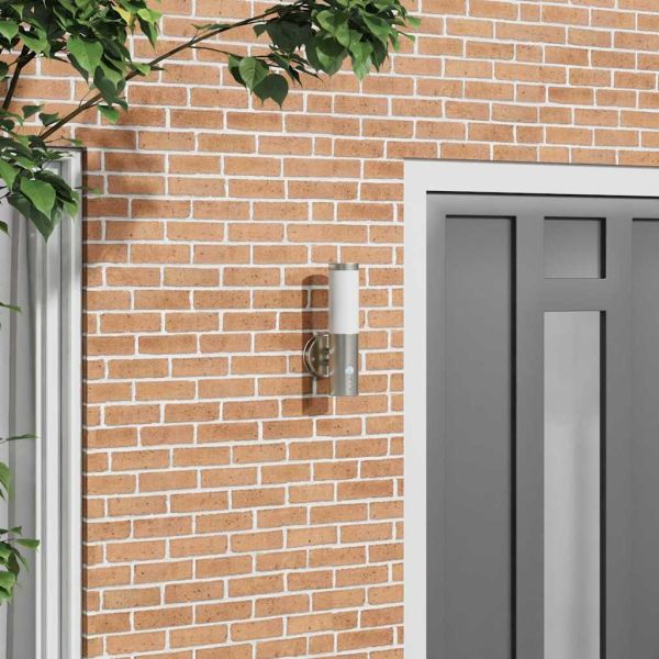 Външна стенна лампа Сребрист 15 x 7,5 x 33 см