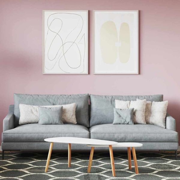 Боя за стени Розово 16,5 x 16,5 x 16 см Стенно пано