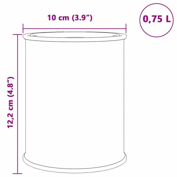 Боя за мебели Кафяво 10 x 10 x 12 см Стенно пано