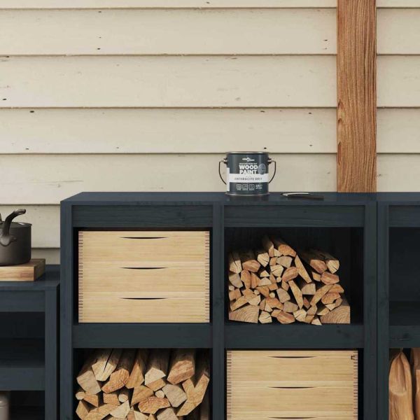 Боя за дърво Сив 16,5 x 16,5 x 16 см Стенно пано