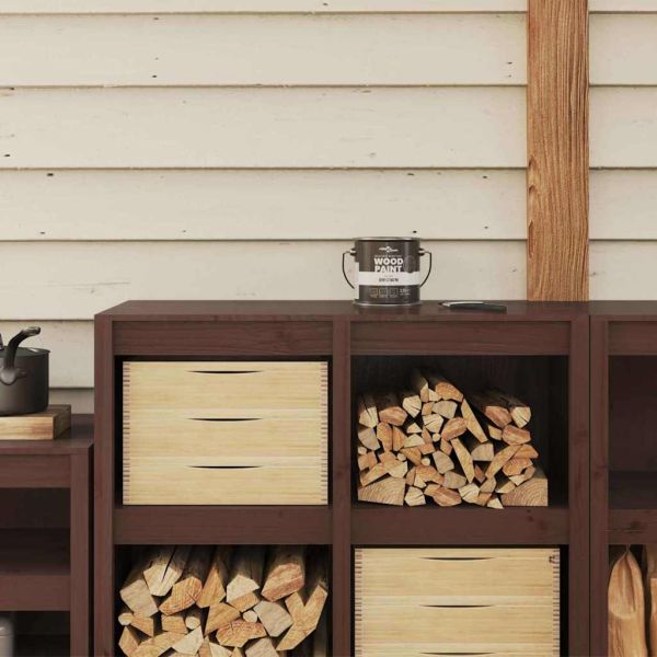 Боя за дърво Кафяво 16,5 x 16,5 x 16 см Стенно пано