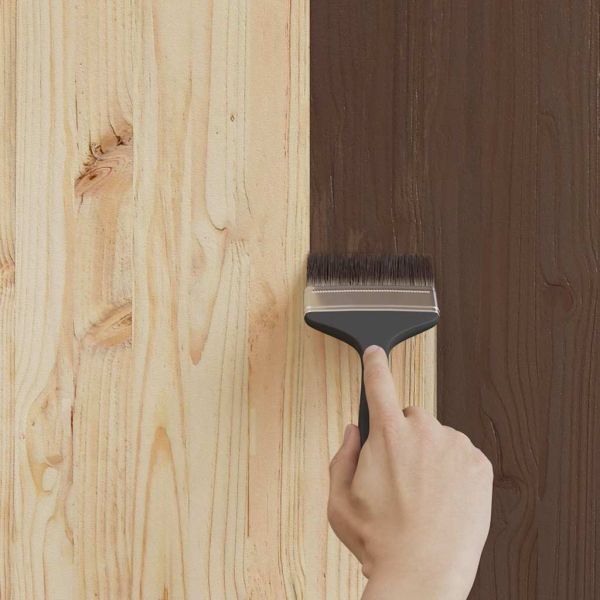 Боя за дърво Кафяво 16,5 x 16,5 x 16 см Стенно пано