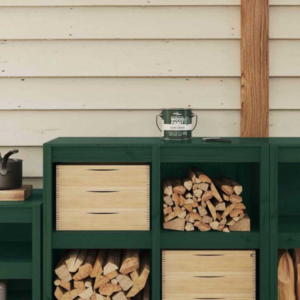 Боя за дърво Зелен 16,5 x 16,5 x 16 см Стенно пано